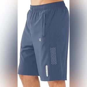 Men's Northyard Slate Blue Athletic Running Shorts Quick Dry
